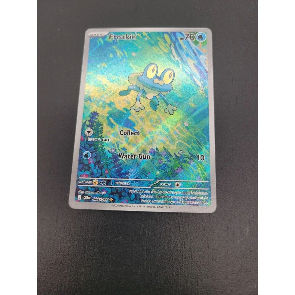 Froakie 88/86 Illustration Rare Pokemon Chaos Rising ME04 NM